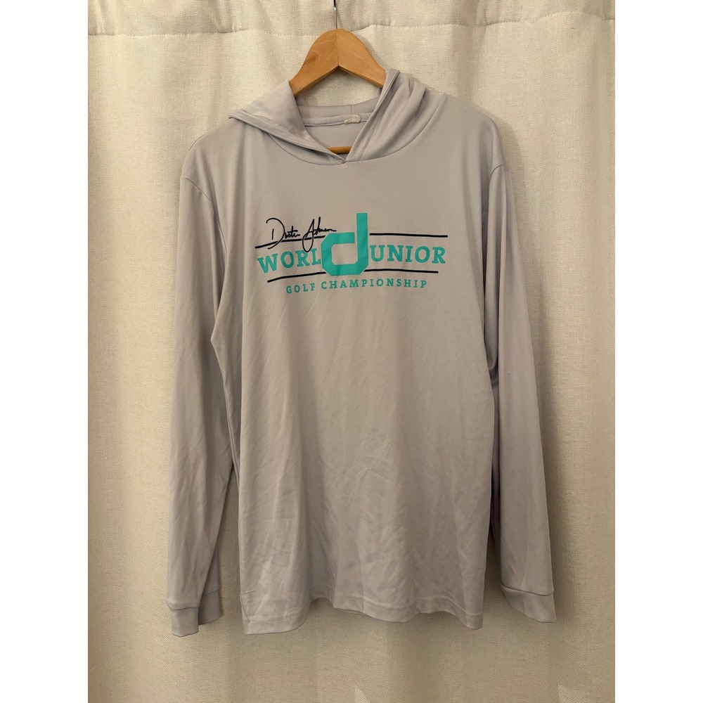 Dustin Johnson World Junior Golf Championship Hoodie Grey Performance Shirt L